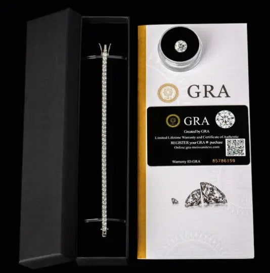 925S & VVS Moissanite Tennis Bracelet
