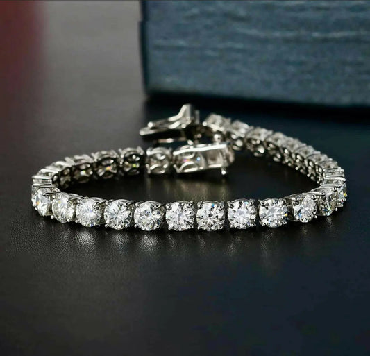 925S & VVS Moissanite Tennis Bracelet